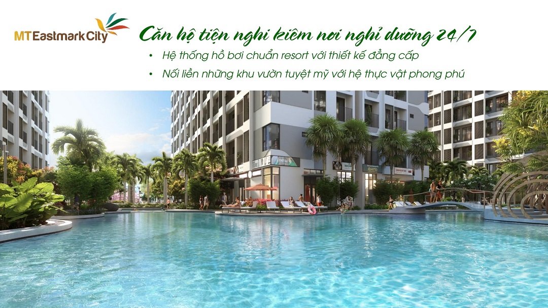 Tiện ích vượt trội tại dự án MT EASTMARK CITY